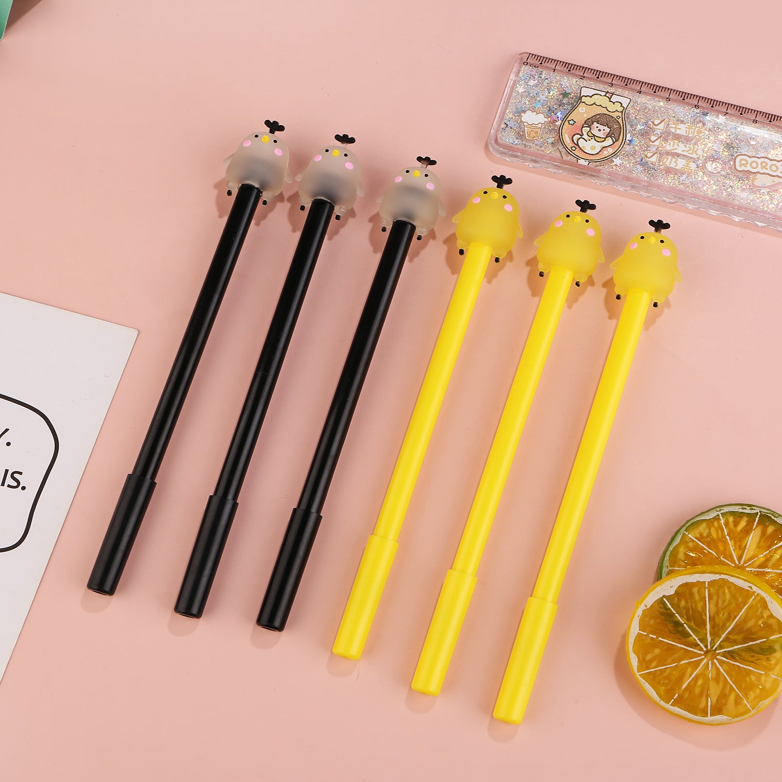 Wholesale Cartoon Silicone Jelly Chicken Gel Pen